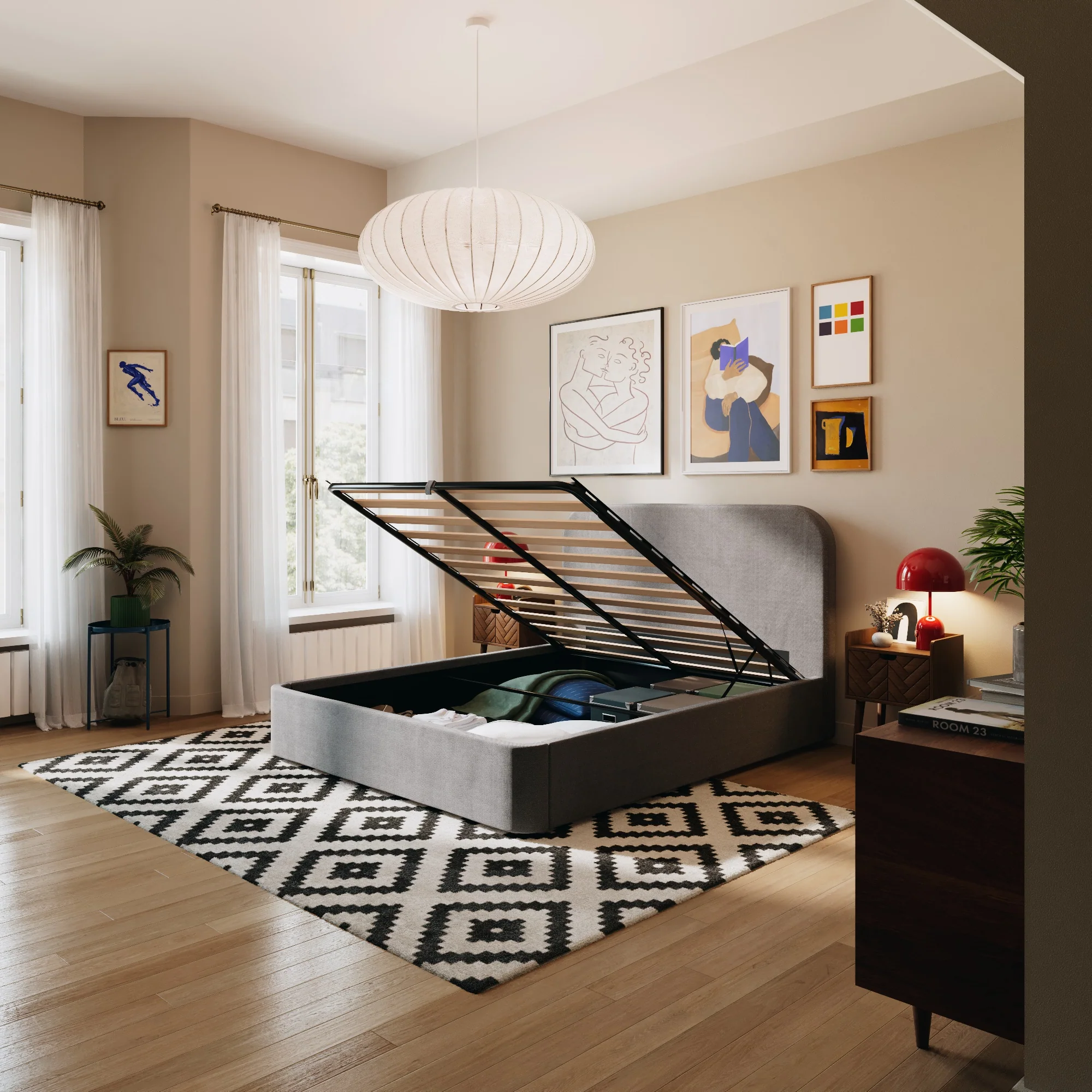 Cama con canapé abatible Sommeil - Image 23